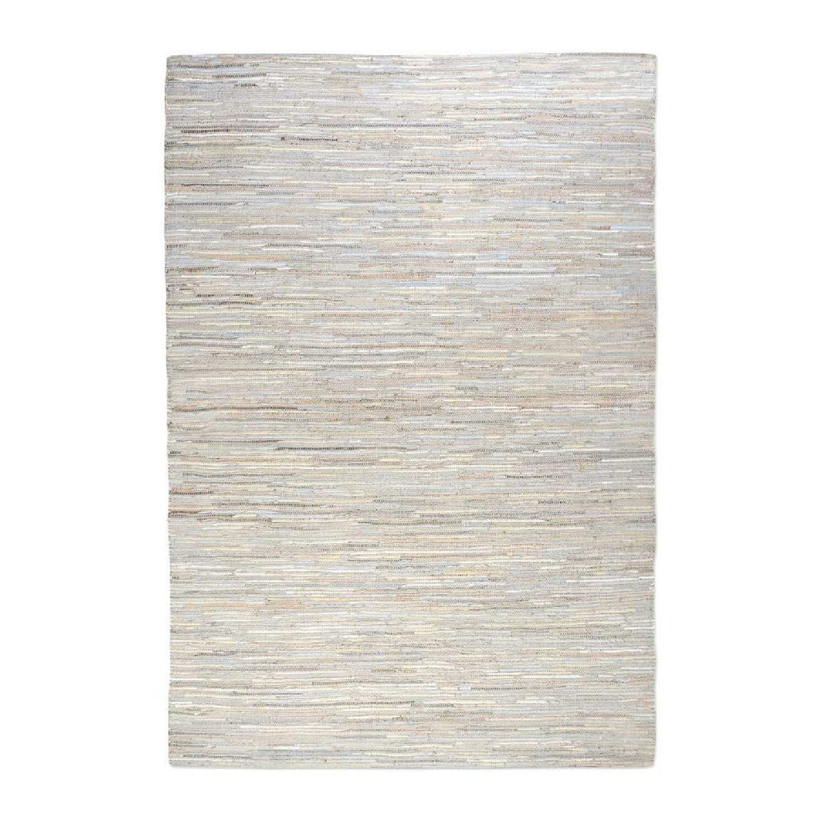 Modern European furniture - Handwoven Hemp & Leather Rug - www.oroa.com
