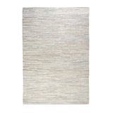 Modern European furniture - Handwoven Hemp & Leather Rug - www.oroa.com