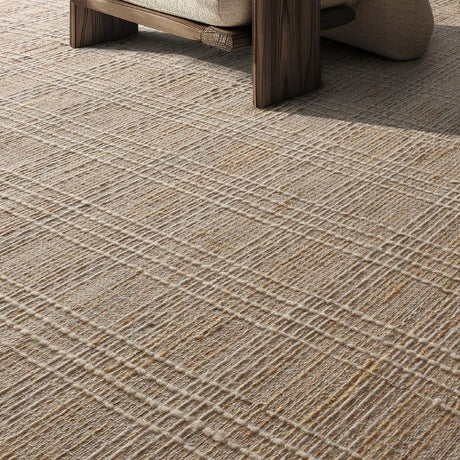 Modern European furniture - Beige Wool & Jute Rug - www.oroa.com