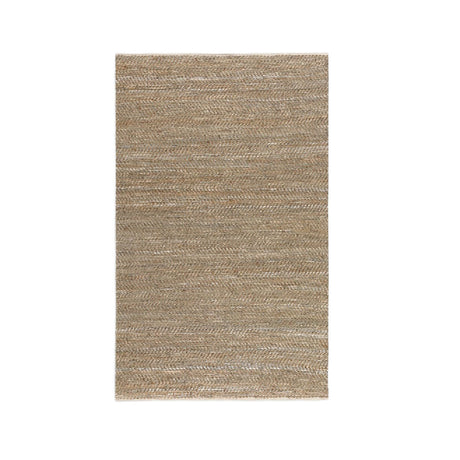 Beige Leather & Hemp Rug | Uttermost Tobais - www.oroa.com
