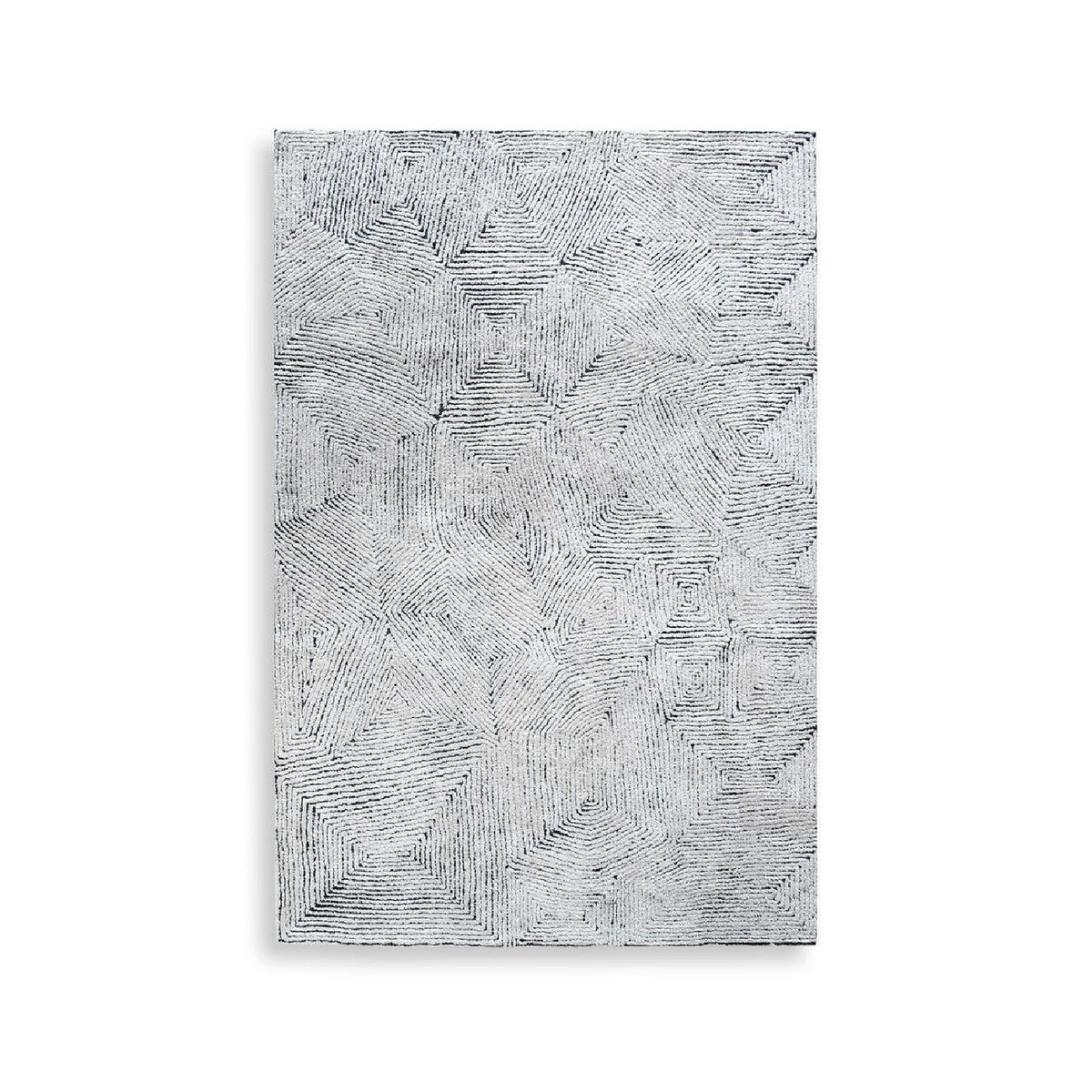 Hand-Tufted Wool & Denim Rug | Uttermost Maze