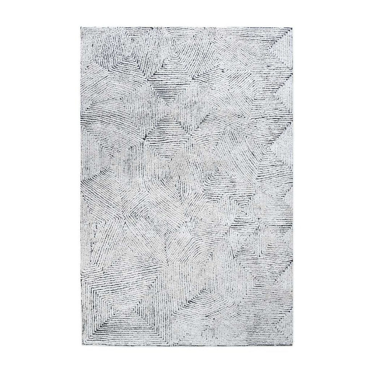 Hand-Tufted Wool & Denim Rug | Uttermost Maze