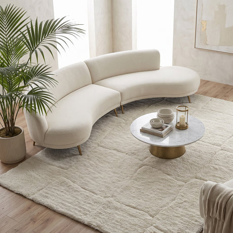 Cream Wool Cutout Rug | Uttermost Miramar - www.oroa.com