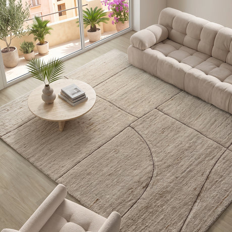Beige Cutout Wool Rug | Uttermost Kenyan - www.oroa.com