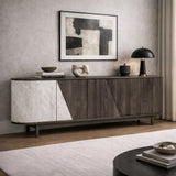 Gray Elm 4-Door Sideboard | OROA Modern Cairo