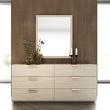 6-Drawer Travertine Dresser | OROA Modern Lago