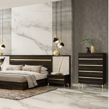 Dark Eucalyptus 5-Drawer Chest | OROA Modern Velondra