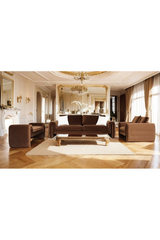 Modern or European furniture - Brown Velvet Bench - link to oroa.com
