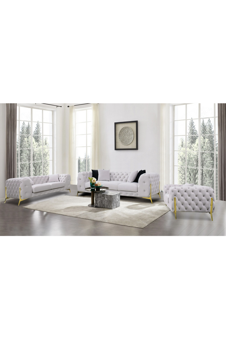 Button-Tufted Velvet Sofa | OROA Modern Clarice | Oroa.com