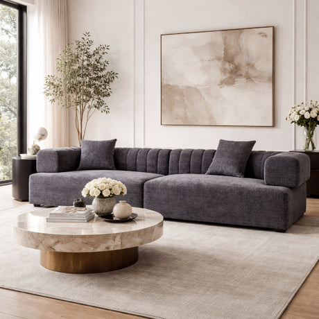 Square-Armed 2-Piece Sofa | OROA Modern Moreno