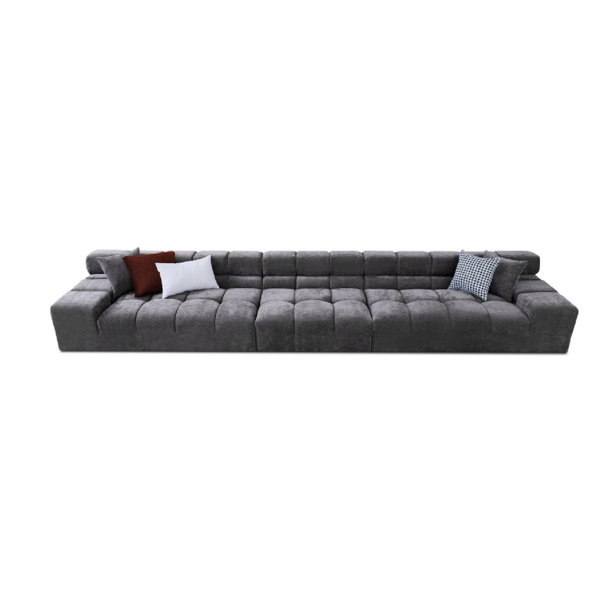 Gray Tufted Sofa | OROA Modern Rhonda