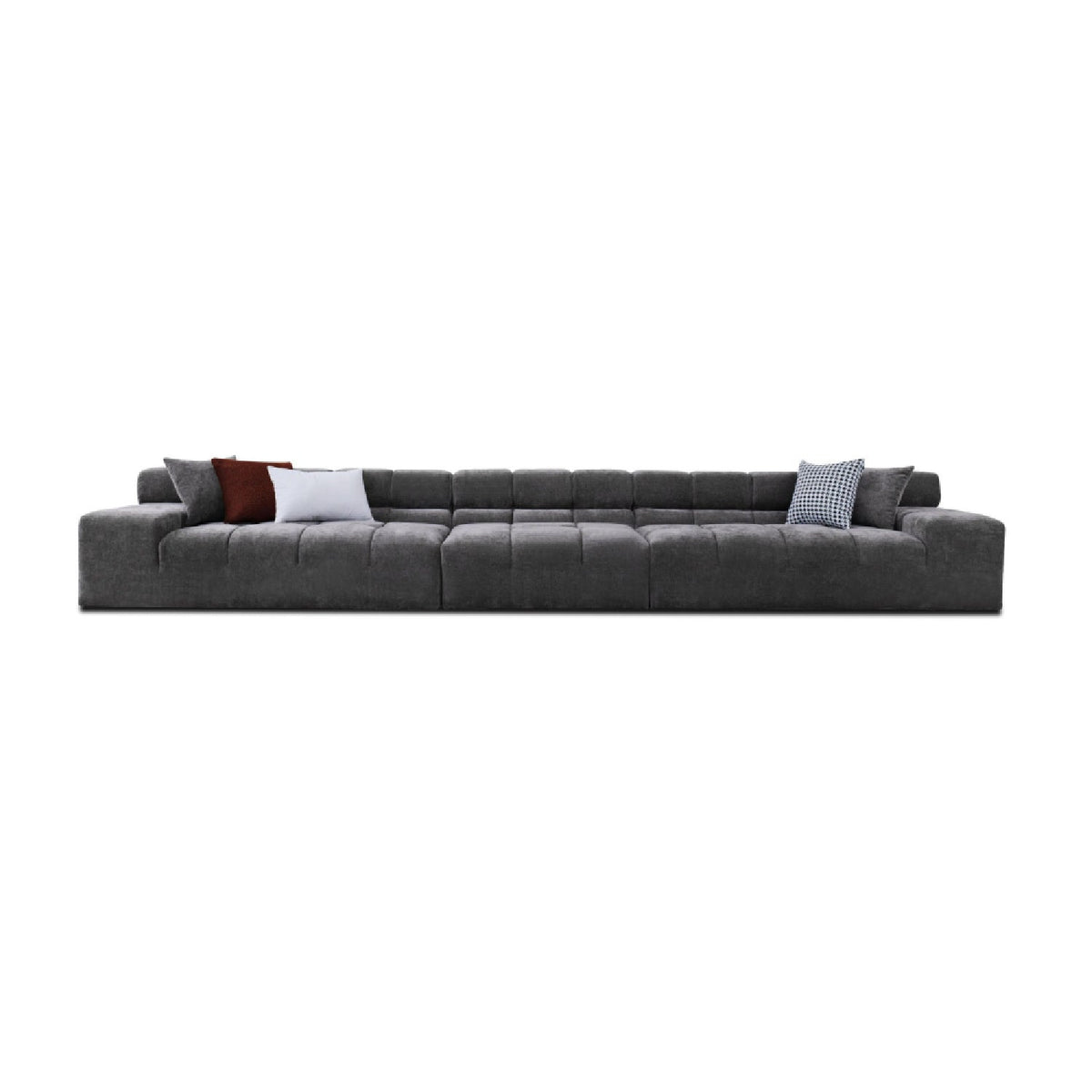 Gray Tufted Sofa | OROA Modern Rhonda