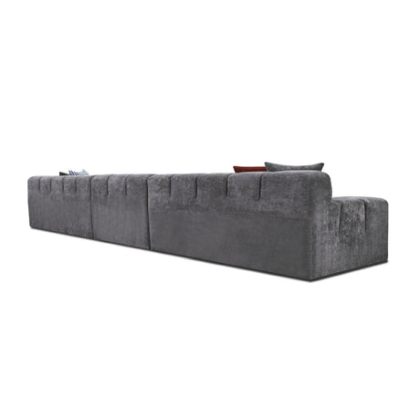 Gray Tufted Sofa | OROA Modern Rhonda