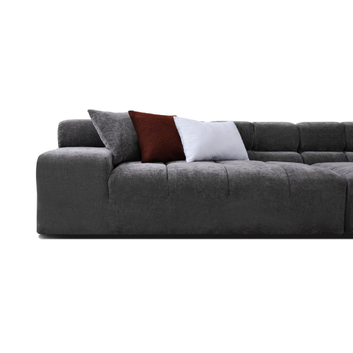 Gray Tufted Sofa | OROA Modern Rhonda