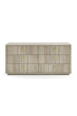 Travertine 6-Drawer Dresser | OROA Modern Roma | Oroa.com