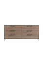 Brown Oak 6-Drawer Dresser | OROA Modern Boston | Oroa.com