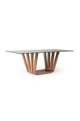 Gray Glass Dining Table | OROA Modern Solvang | Oroa.com
