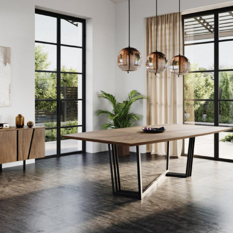 Rectangular Walnut Dining Table | OROA Modern Gilroy