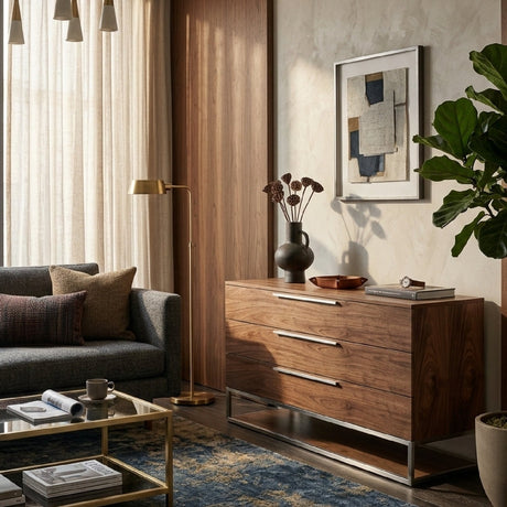 Wooden 3-Drawer Dresser | OROA Modern Heloise
