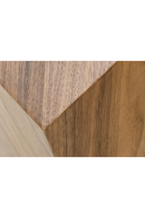 Geometrical Wooden Base Dining Table | OROA Modern Rackham | Oroa.com