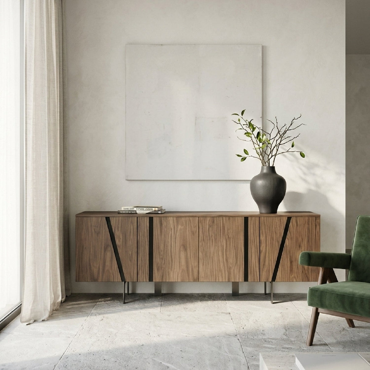 4-Door Wooden Sideboard | OROA Modern Mario