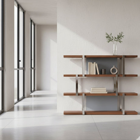 Wooden 4-Shelf Bookcase | OROA Modern Brewer | Oroa.com