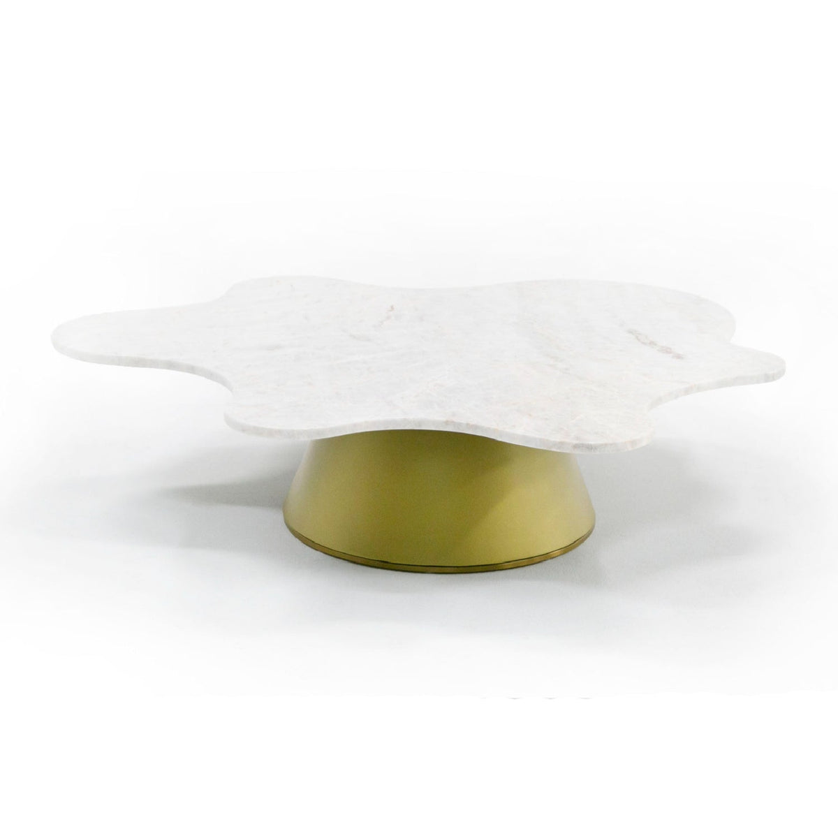 Freeform White Marble Coffee Tables (2) | OROA Modern Gabbro | Oroa.com