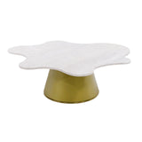 Freeform White Marble Coffee Tables (2) | OROA Modern Gabbro | Oroa.com