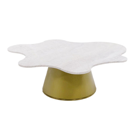 Freeform White Marble Coffee Tables (2) | OROA Modern Gabbro | Oroa.com