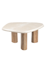 Freeform Cream Marble Nesting Tables (3) | OROA Modern Marlin | Oroa.com