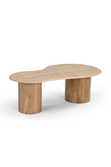 Freeform Travertine Marble Coffee Table | OROA Modern Sanford | Oroa.com