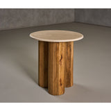 Marble Round End Table | OROA Modern Hayden