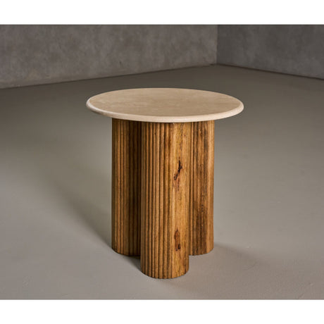 Marble Round End Table | OROA Modern Hayden