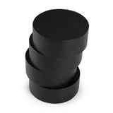 Black Wooden Stacked End Table | OROA Modern Grove