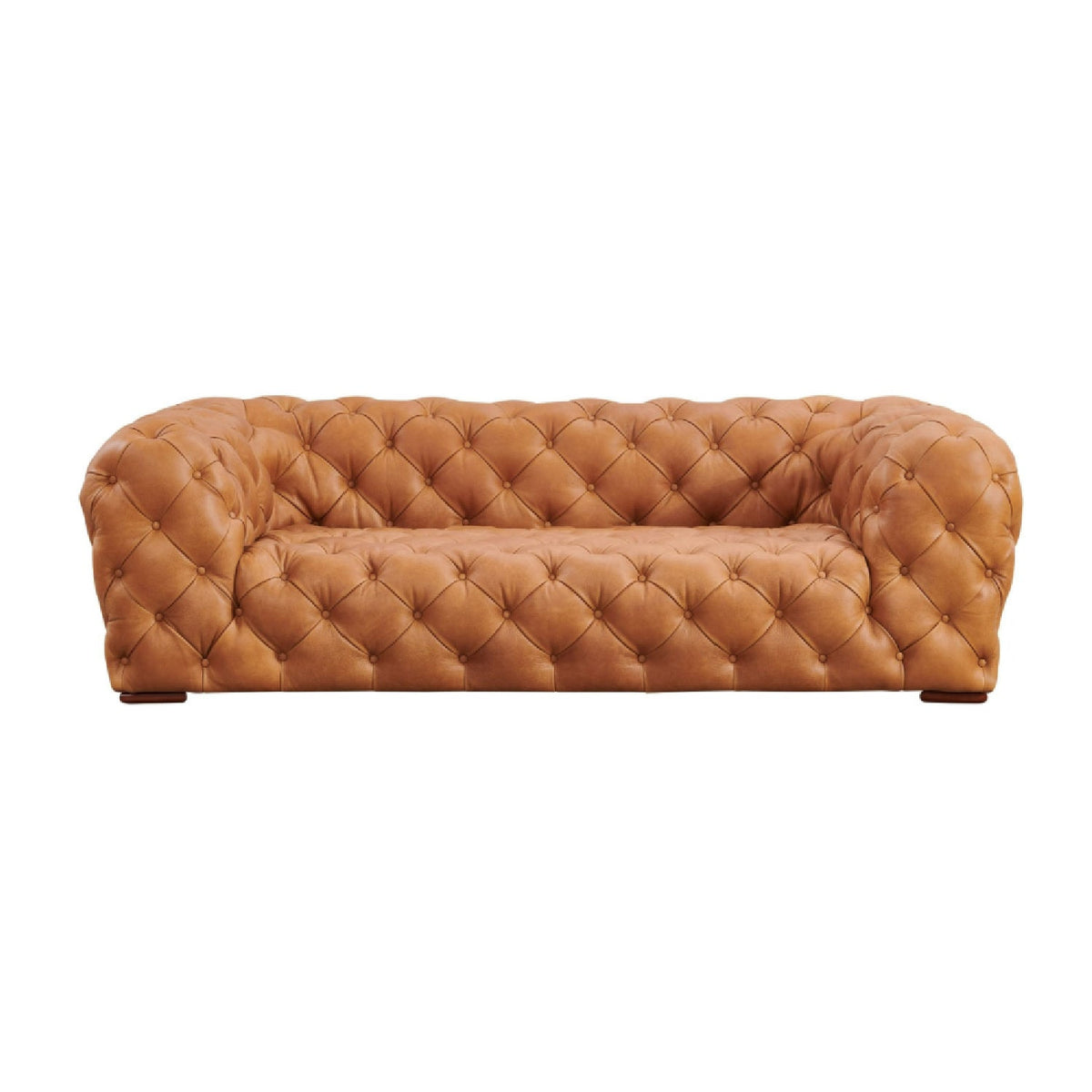Tufted Italian Leather Sofa | OROA Modern Dexter