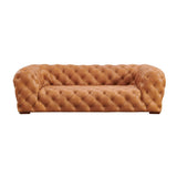 Tufted Italian Leather Sofa | OROA Modern Dexter