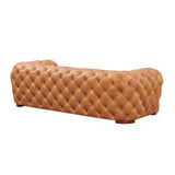 Tufted Italian Leather Sofa | OROA Modern Dexter