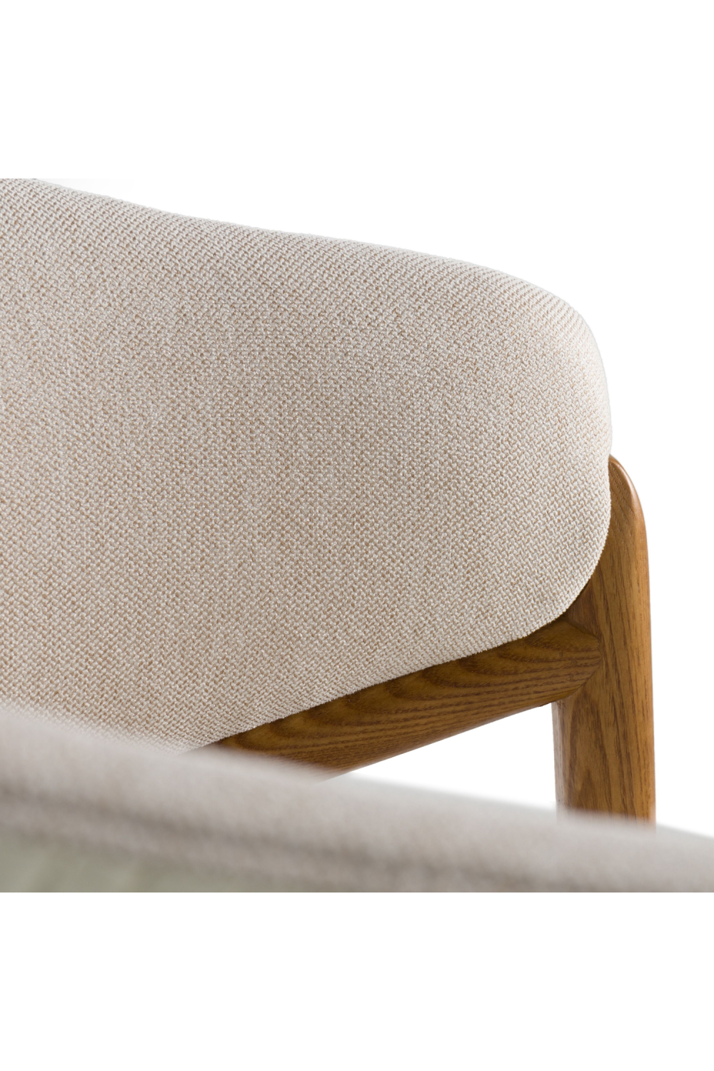 Curve-Back Cream Dining Chair | OROA Modern Lunde | Oroa.com