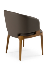 Brown Vegan Leather Dining Chair | OROA Modern Baskin | Oroa.com
