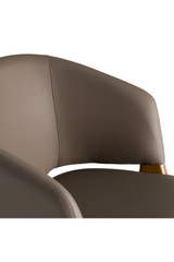 Brown Vegan Leather Dining Chair | OROA Modern Baskin | Oroa.com