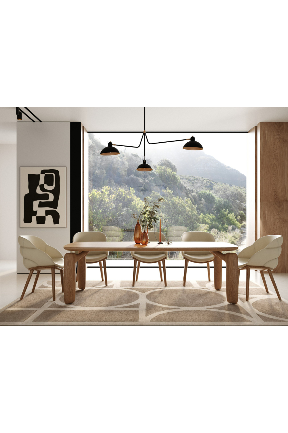 Beige Vegan Leather Dining Chair | OROA Modern Michael | Oroa.com