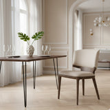 Vegan Leather Contemporary Dining Chairs (2) | OROA Modern Stanley