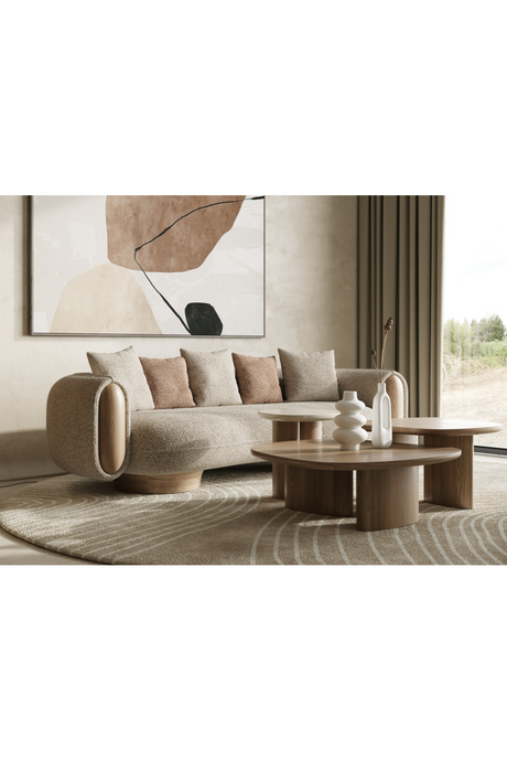 Wooden & Onyx Nesting Coffee Tables (3) | OROA Modern Raywood | Oroa.com