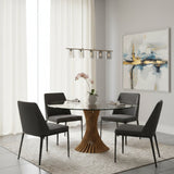 Twisted Wooden Base Dining Table | OROA Modern Ocasio