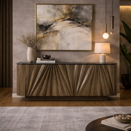 Gray Ash Wood Sideboard | OROA Modern Byer