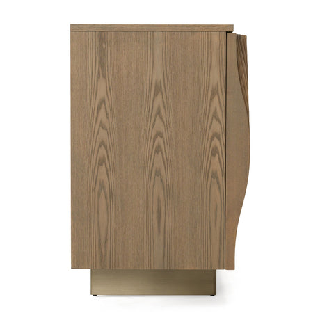 Wooden Wavy-Fluted Sideboard | OROA Modern Pangea