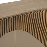 Wooden Wavy-Fluted Sideboard | OROA Modern Pangea