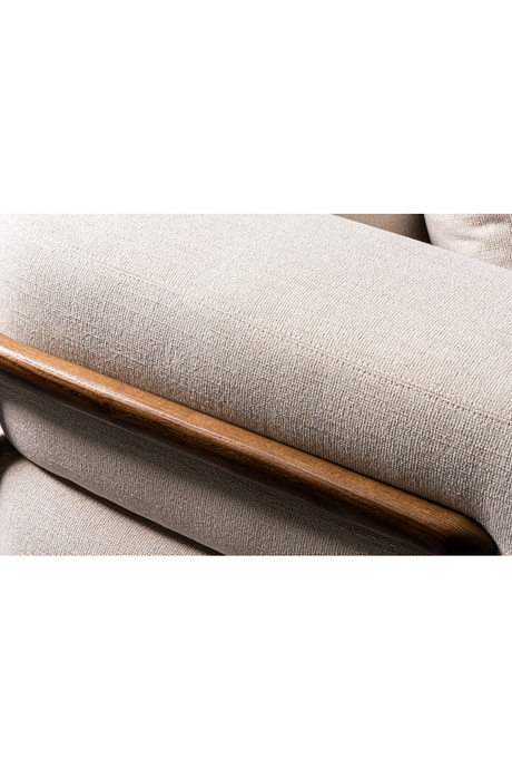 White Fabric Sectional Sofa | OROA Modern Simone | Oroa.com