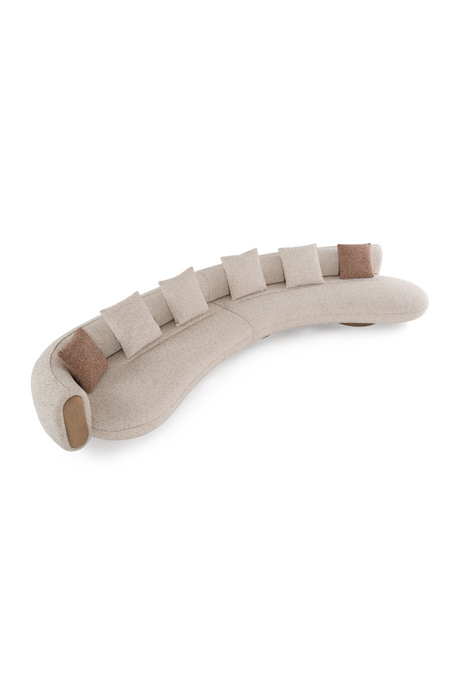 Multicolored Boucle Sectional Sofa | OROA Modern Raywood | Oroa.com