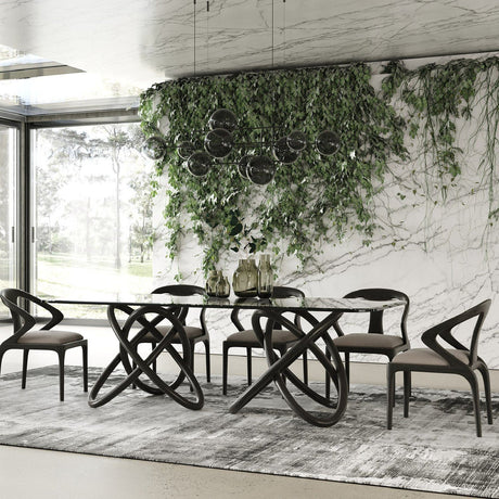 Spherical Base Dining Table | OROA Modern Mason